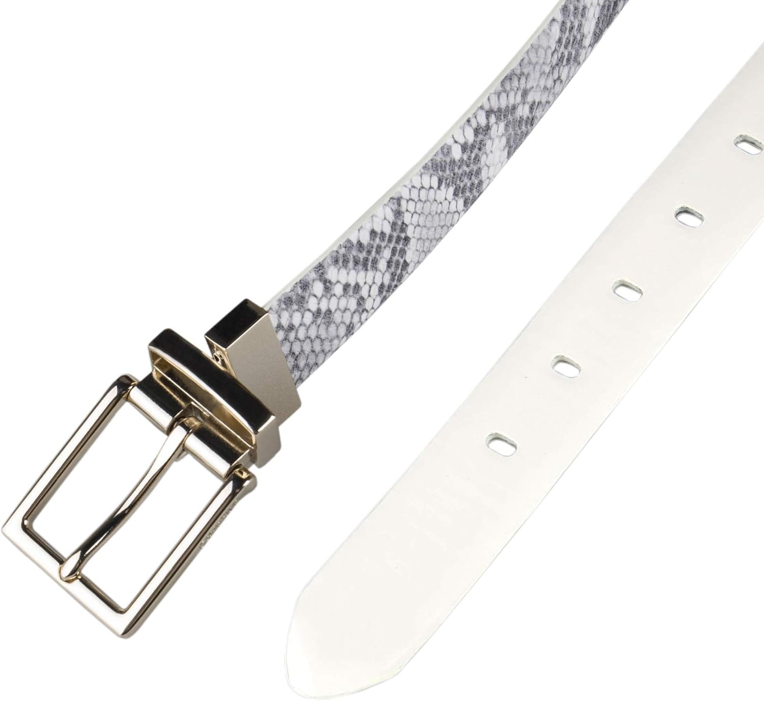image:imageCalvin Klein Womens 2in1 Reversible Versatile Belts for Jeans Trousers and Dresses Regular and Plus SizesGreyWhite Dress
