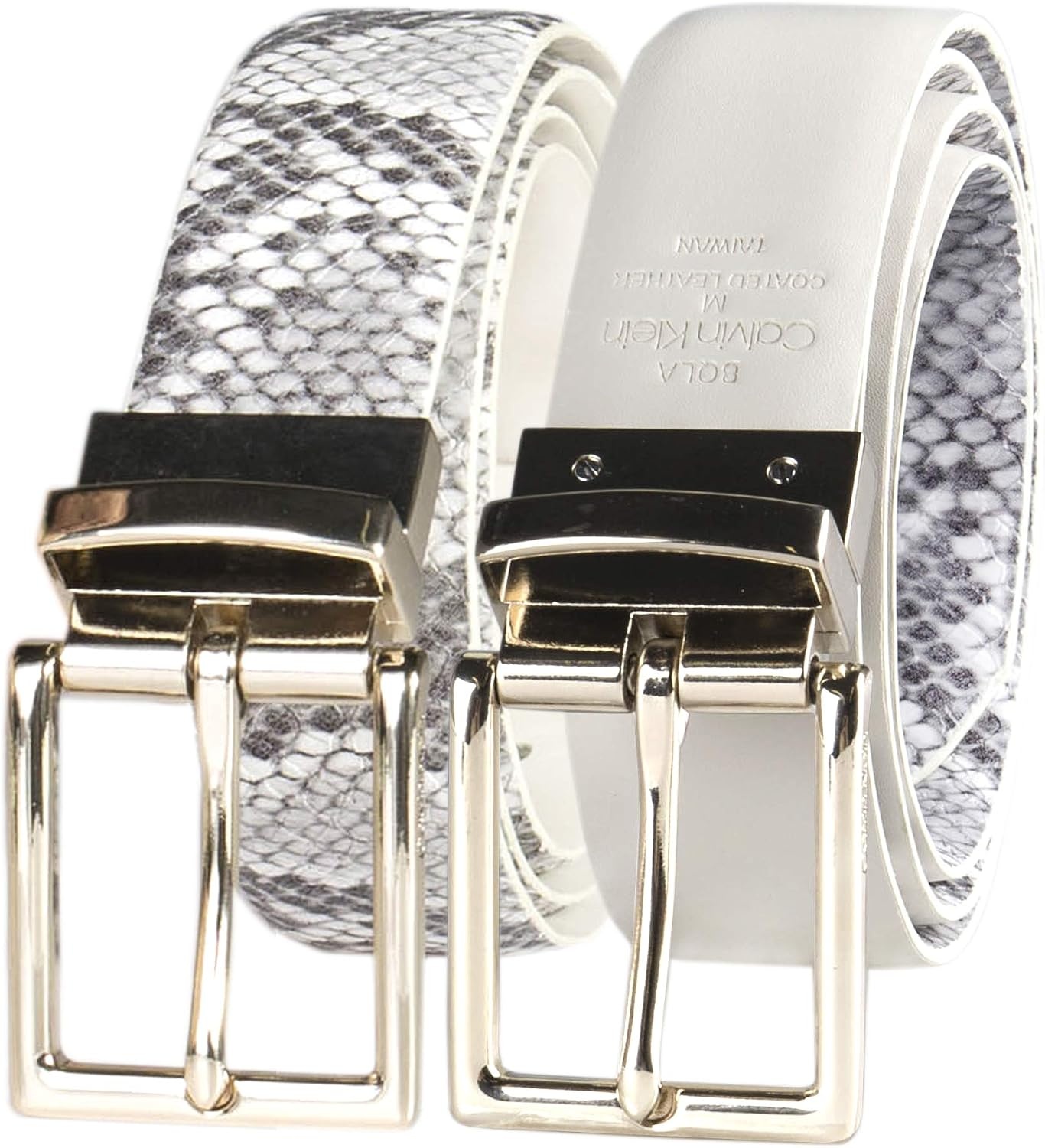 image:imageCalvin Klein Womens 2in1 Reversible Versatile Belts for Jeans Trousers and Dresses Regular and Plus SizesGreyWhite Dress