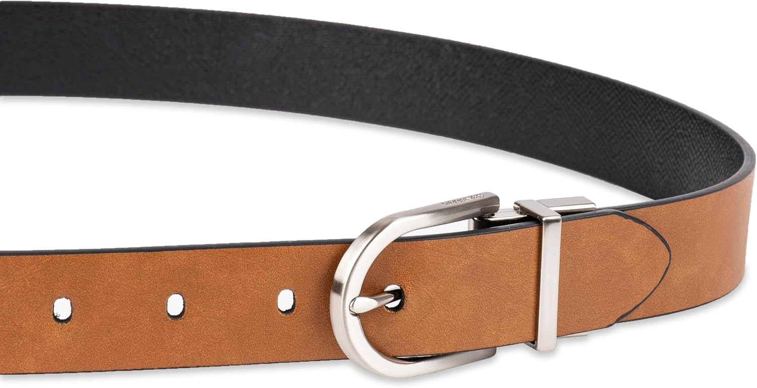 image:imageCalvin Klein Womens 2in1 Reversible Versatile Belts for Jeans Trousers and Dresses Regular and Plus SizesTanBlack