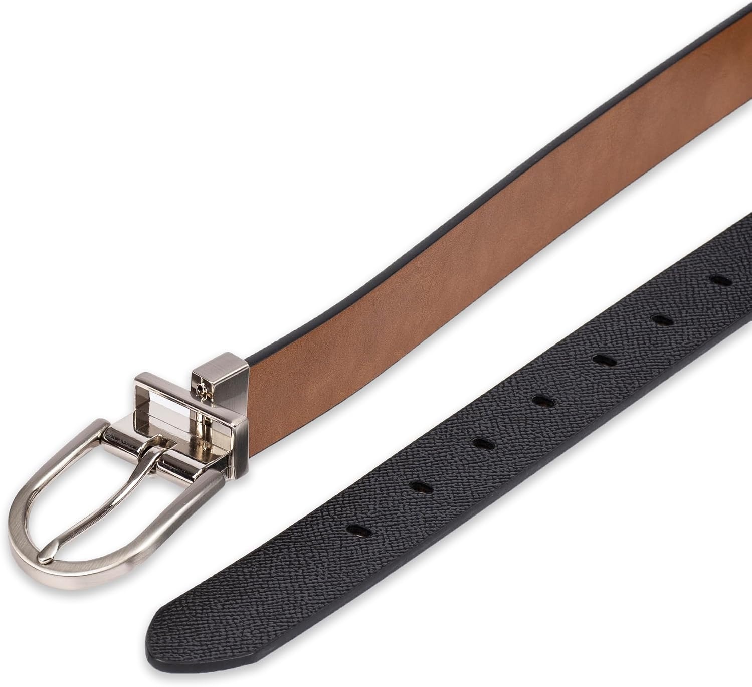 image:imageCalvin Klein Womens 2in1 Reversible Versatile Belts for Jeans Trousers and Dresses Regular and Plus SizesTanBlack