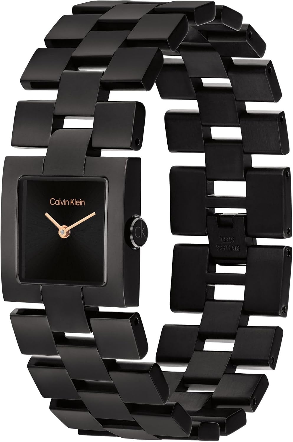 image:imageCalvin Klein Womens CK Meridian 22mm 2H Quartz Slim Watch Stainless Steel Bracelet Minimalistic Stylish Timepiece Premium Fashion Gift for HerBlack