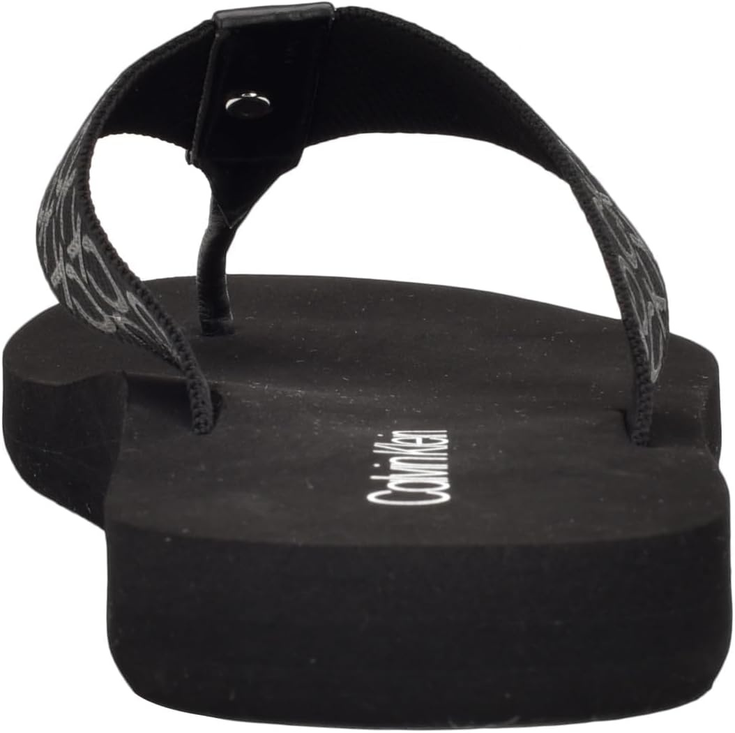 image:imageCalvin Klein Womens Caluha Flip FlopBlack Logo 001