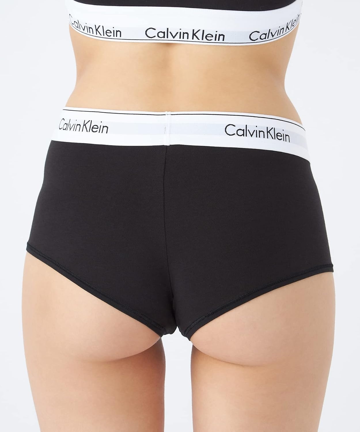 image:imageCalvin Klein Womens Cotton Boyshort PantyBlack