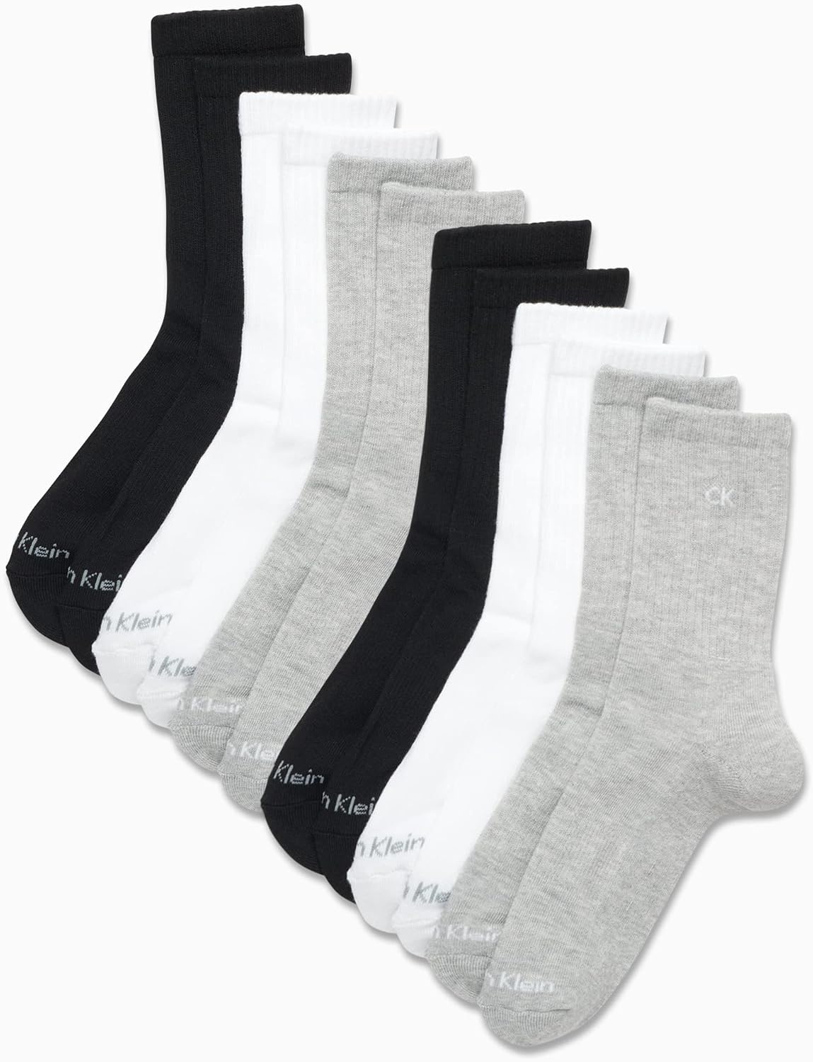 image:imageCalvin Klein Womens Cushion Athletic Crew Socks 12PackGrey Assorted
