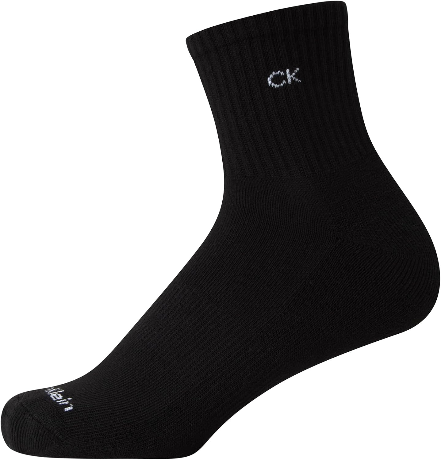 image:imageCalvin Klein Womens High Quarter Socks 12 Pack Terry Cushion Breathable Athletic Crew Socks for Women Shoe Size 410Black