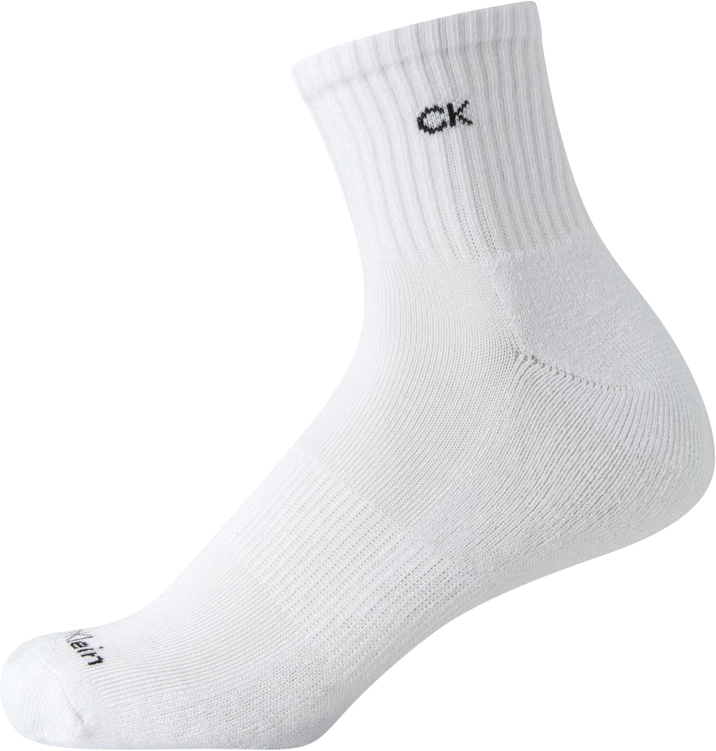 image:imageCalvin Klein Womens High Quarter Socks 12 Pack Terry Cushion Breathable Athletic Crew Socks for Women Shoe Size 410White