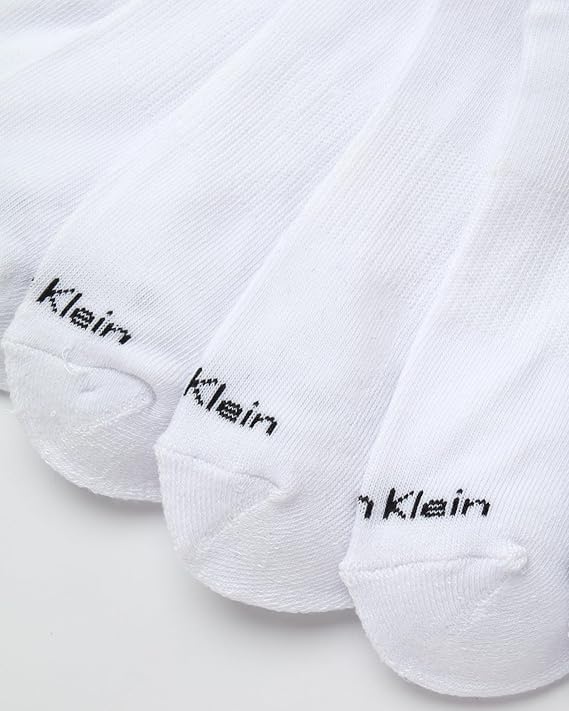 image:imageCalvin Klein Womens High Quarter Socks 12 Pack Terry Cushion Breathable Athletic Crew Socks for Women Shoe Size 410White