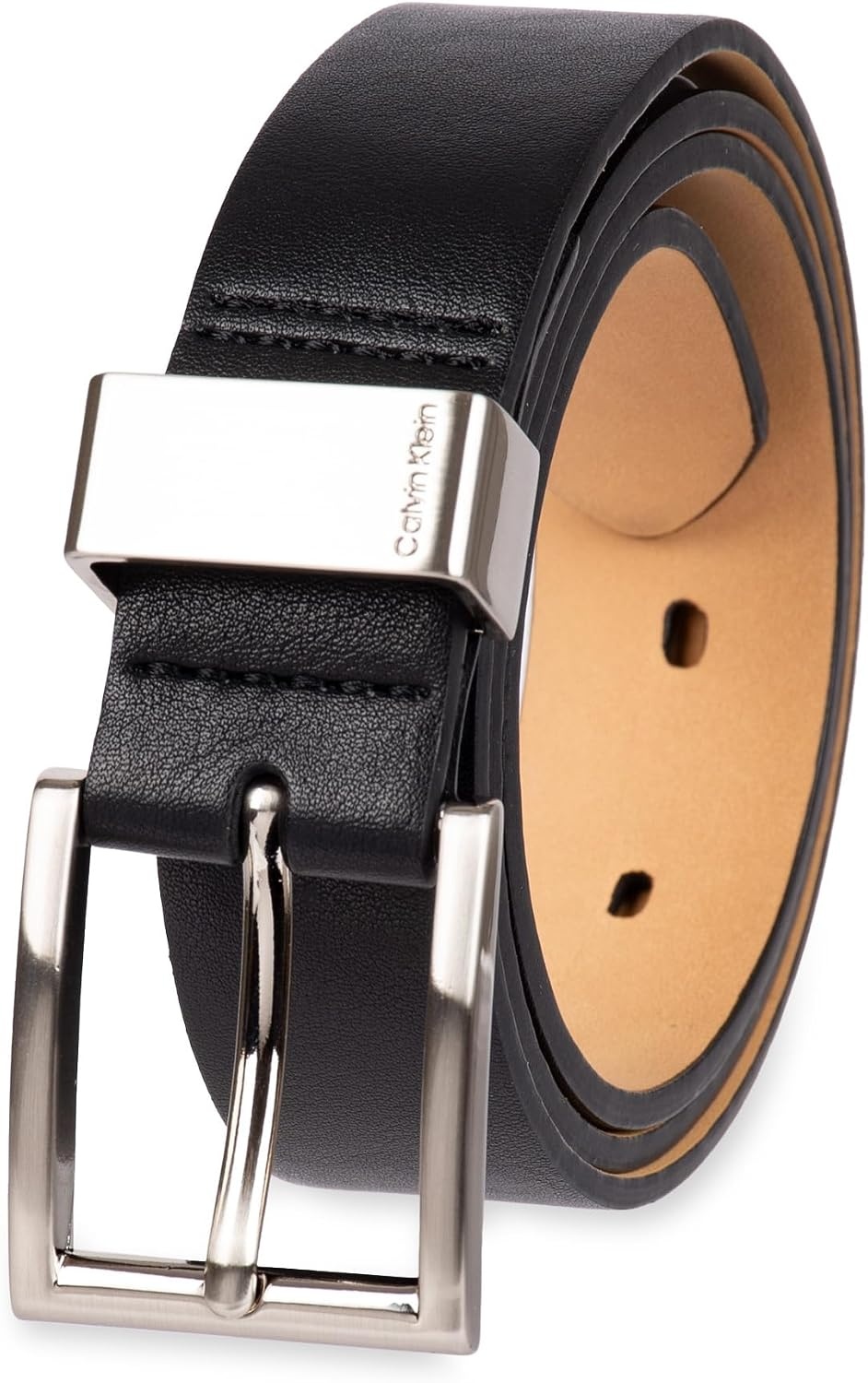 image:imageCalvin Klein Womens Metal Loop Slim 1 Inch Fashion Belt for Trousers Jeans DressesBlack