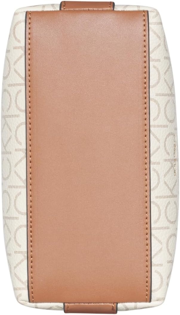 image:imageCalvin Klein Womens Millie 2 in 1 Triple Compartment Mini Satchel CrossbodyVanillaKhakiCaramel