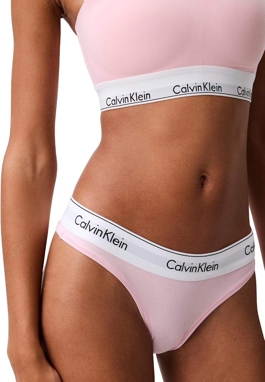 image:imageCalvin Klein Womens Modern Cotton ThongPantyBuff Pink