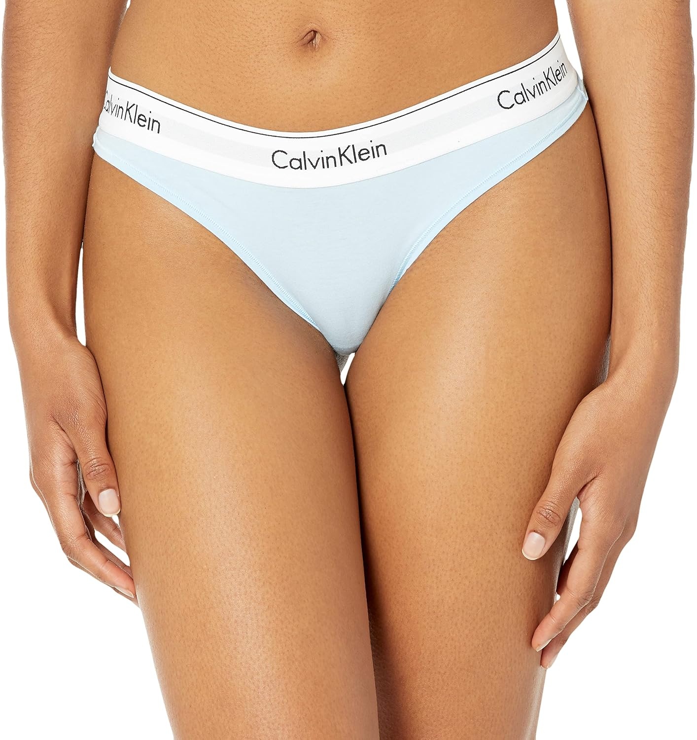 image:imageCalvin Klein Womens Modern Cotton ThongPantyRain Dance