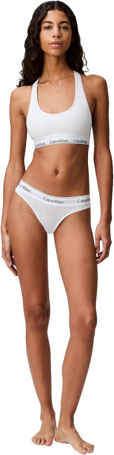 image:imageCalvin Klein Womens Modern Cotton ThongPantyWhite