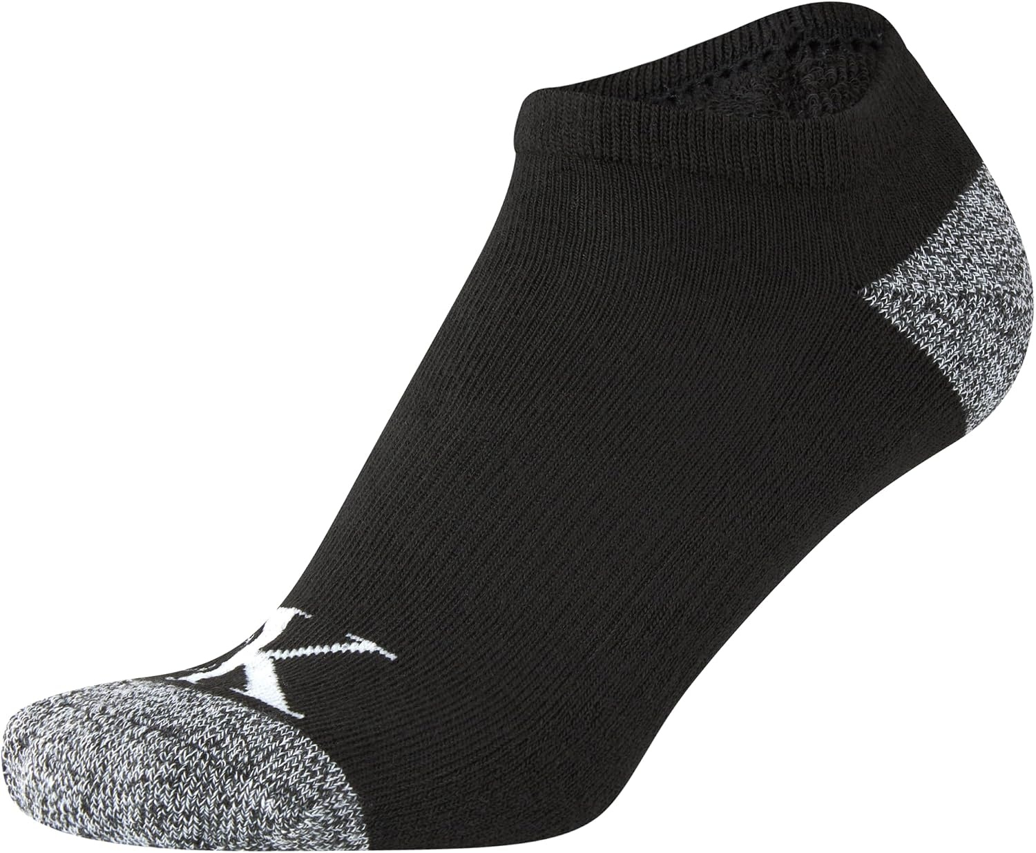 image:imageCalvin Klein Womens No Show Socks 12 Pack Breathable Lightweight Athletic Low Cut Running Socks for WomenGreyBlack Logo
