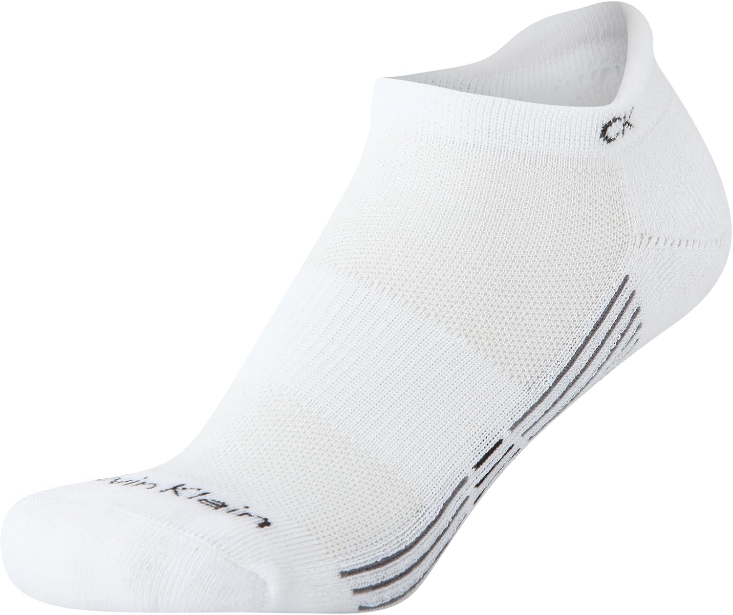 image:imageCalvin Klein Womens No Show Socks 12 Pack Lightweight Cushioned Athletic Tab Low Cut Running Socks for WomenAll White