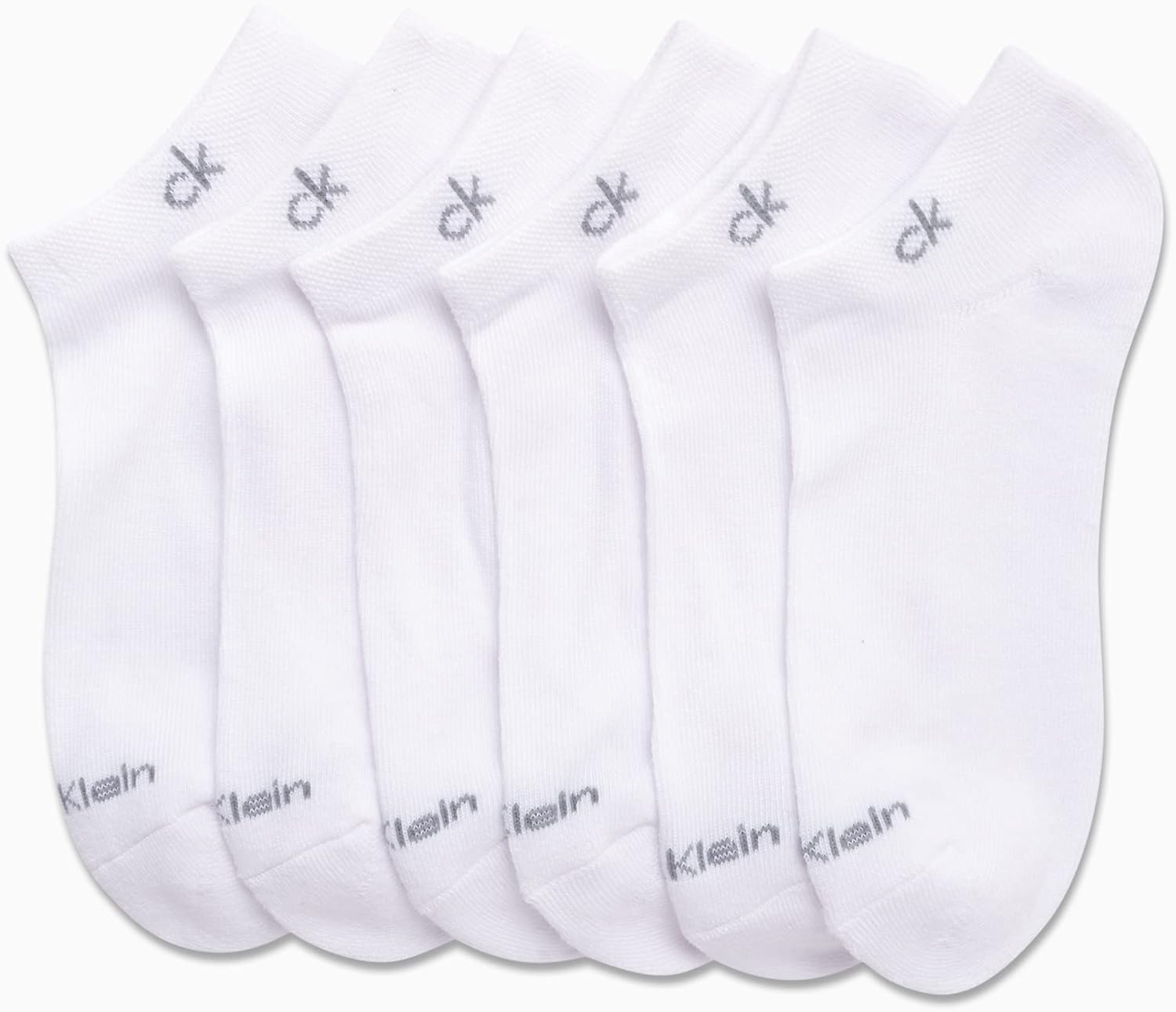 image:imageCalvin Klein Womens No Show Socks 12 Pack Soft Cotton Blend Lightweight Athletic Low Cut Running Socks for WomenWhite