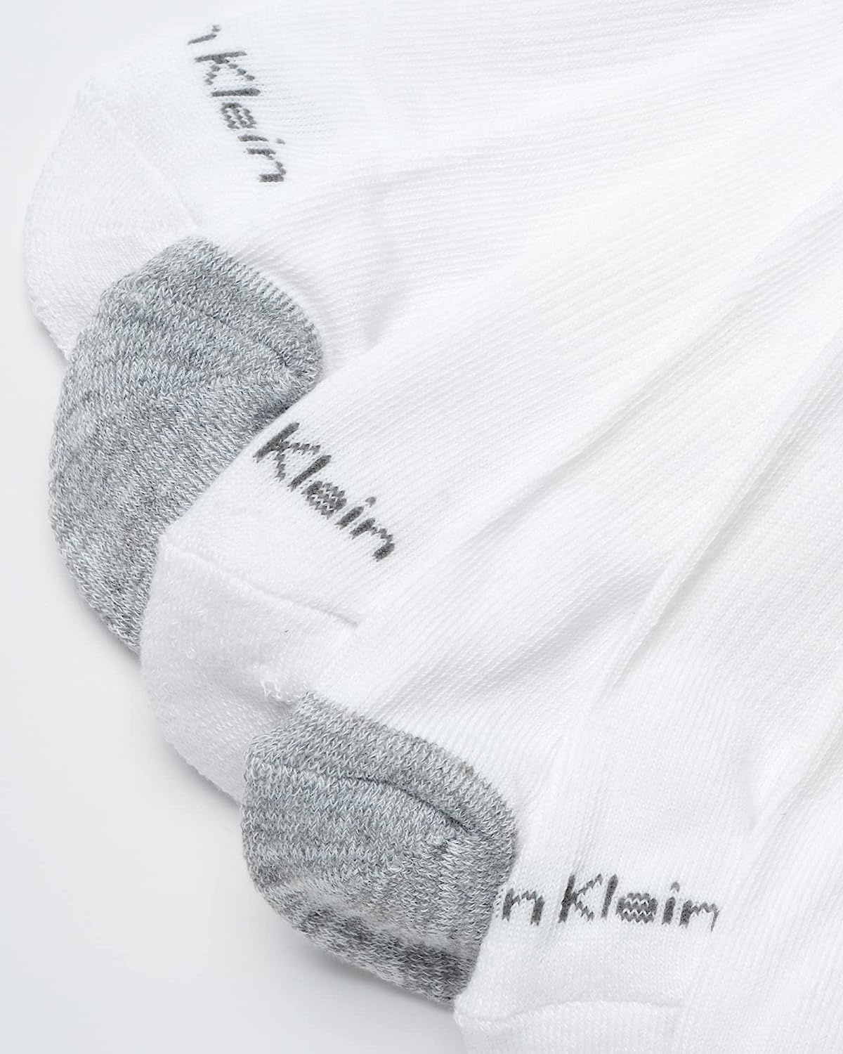 image:imageCalvin Klein Womens No Show Socks 12 Pack Soft Cotton Blend Lightweight Athletic Low Cut Running Socks for WomenWhiteGrey