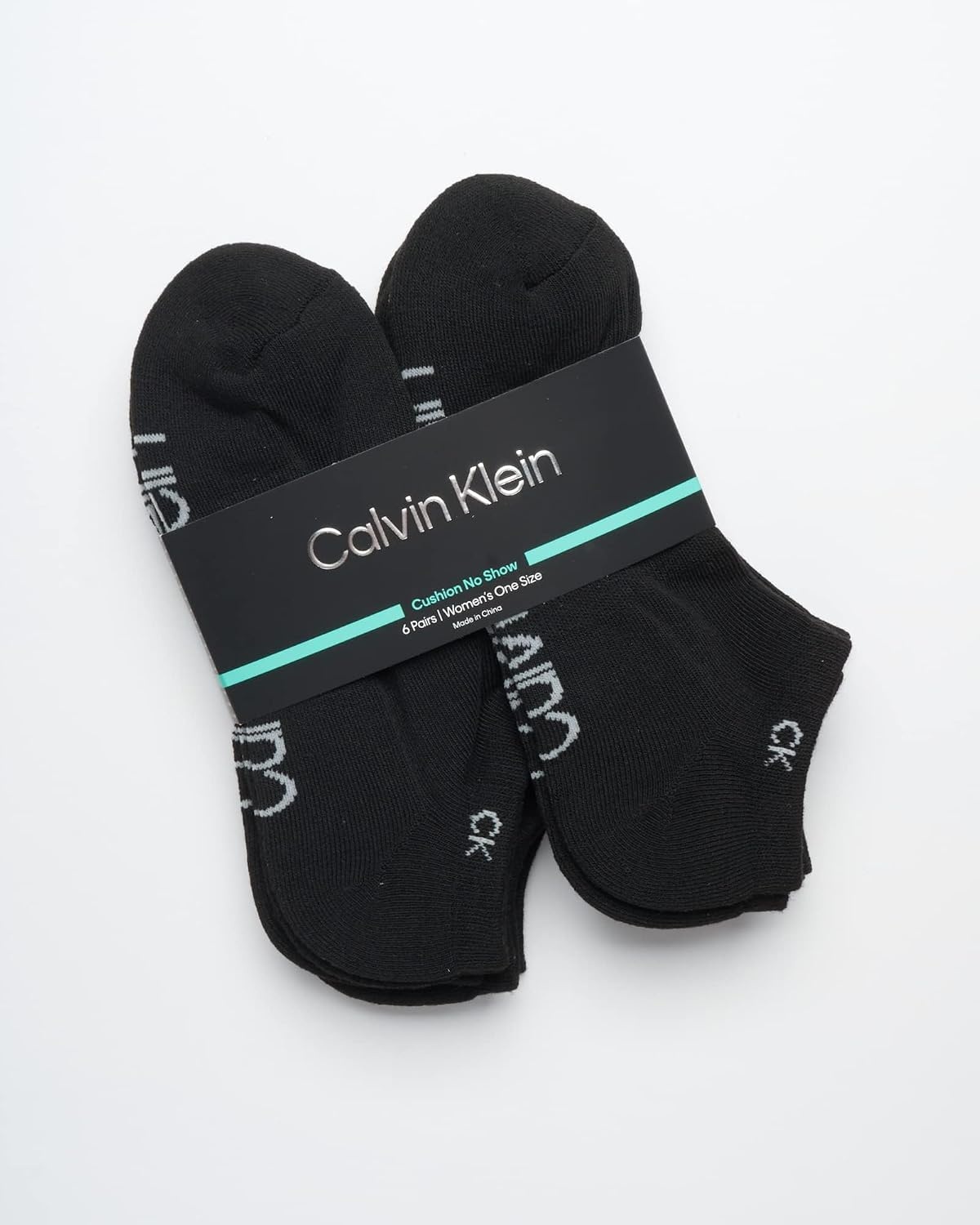 image:imageCalvin Klein Womens No Show Socks 6 Pack Breathable Cotton Blend Athletic Performance Low Cut Running Socks for WomenAll Black