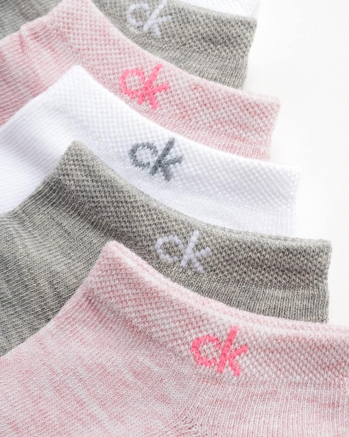 image:imageCalvin Klein Womens No Show Socks 6 Pack Breathable Cotton Blend Athletic Performance Low Cut Running Socks for WomenAssorted