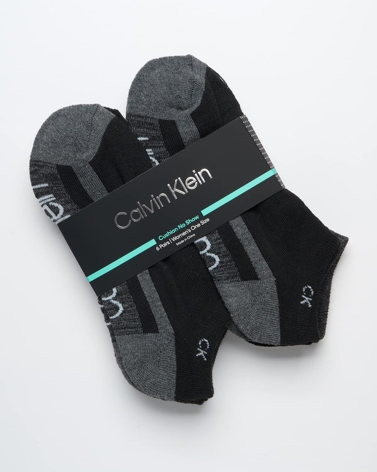 image:imageCalvin Klein Womens No Show Socks 6 Pack Breathable Cotton Blend Athletic Performance Low Cut Running Socks for WomenBlack Assorted