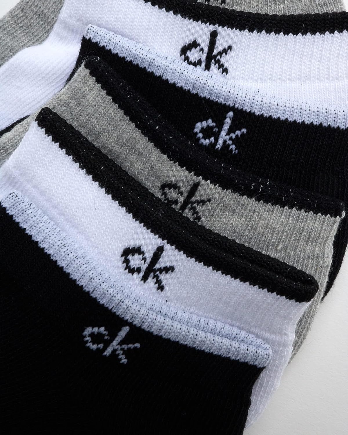 image:imageCalvin Klein Womens No Show Socks 6 Pack Breathable Cotton Blend Athletic Performance Low Cut Running Socks for WomenGrey Assorted