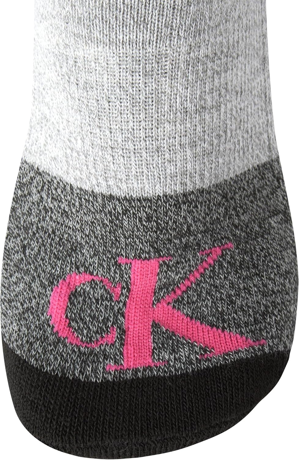 image:imageCalvin Klein Womens No Show Socks 6 Pack Breathable Cotton Blend Athletic Performance Low Cut Running Socks for WomenGreyBlack Logo