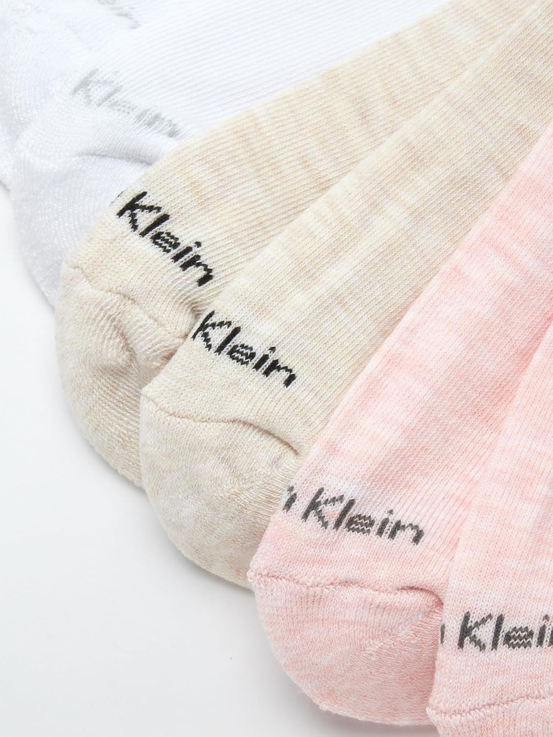 image:imageCalvin Klein Womens No Show Socks 6 Pack Breathable Cotton Blend Athletic Performance Low Cut Running Socks for WomenOatmeal Heather