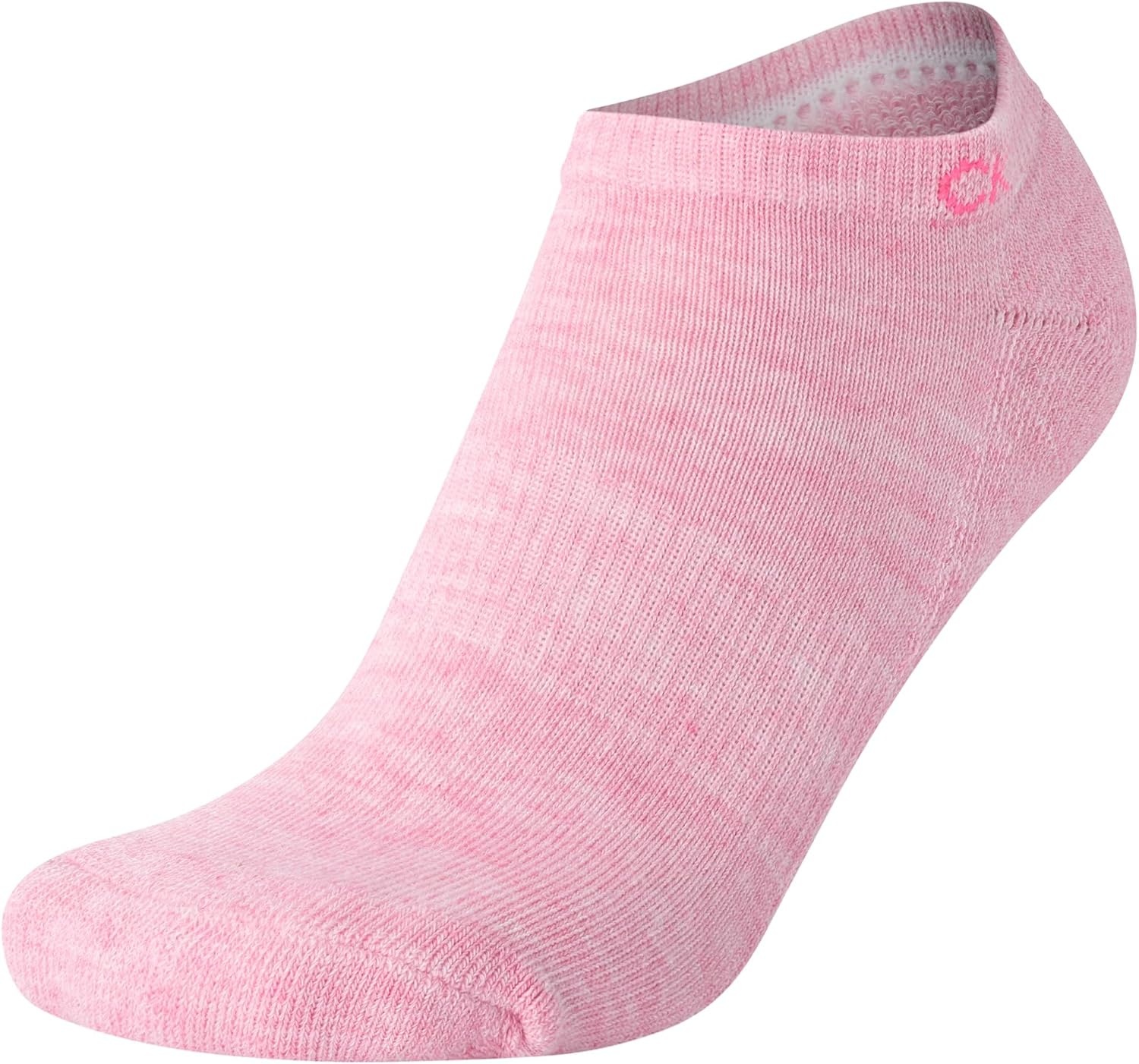 image:imageCalvin Klein Womens No Show Socks 6 Pack Breathable Cotton Blend Athletic Performance Low Cut Running Socks for WomenPink Multi