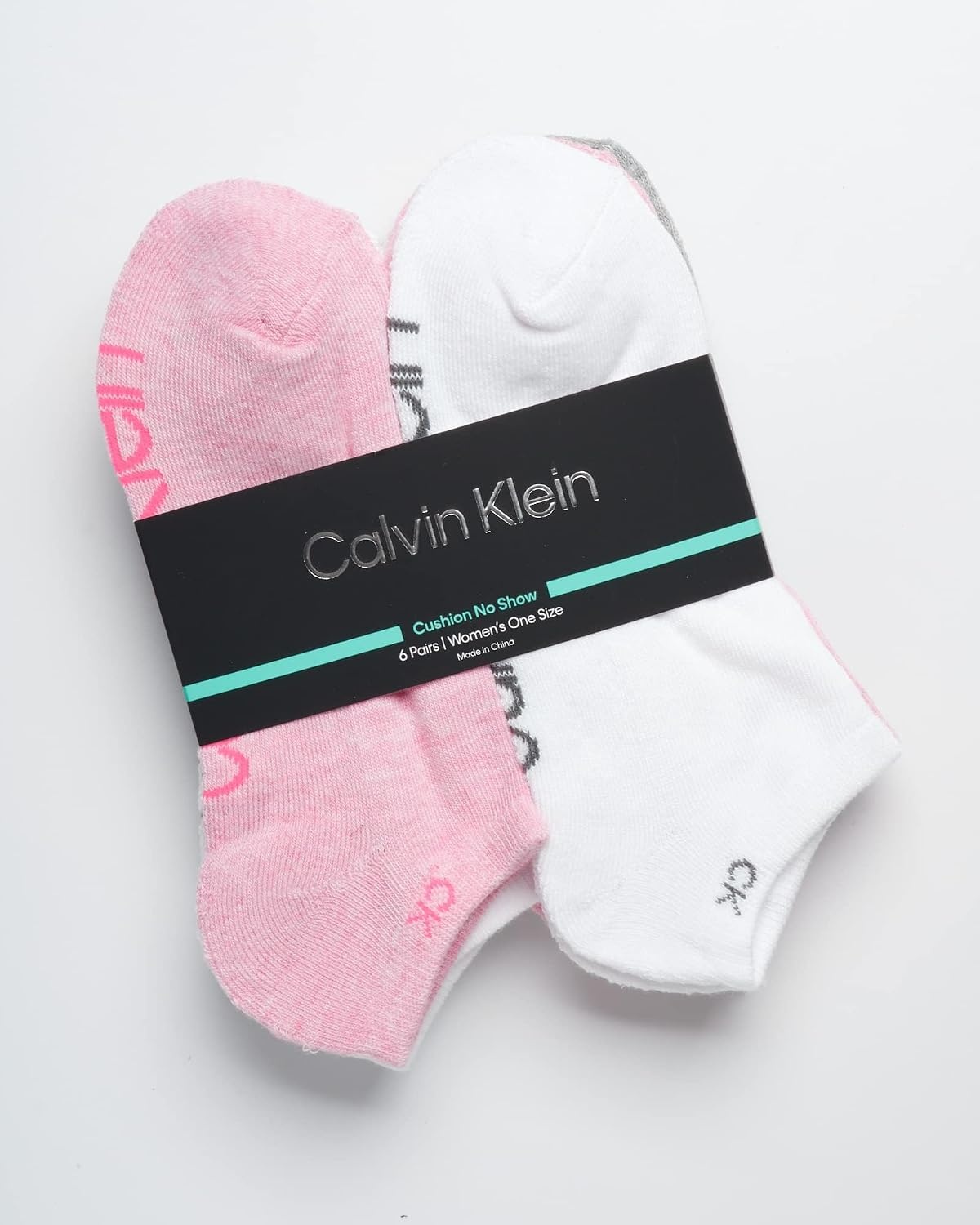 image:imageCalvin Klein Womens No Show Socks 6 Pack Breathable Cotton Blend Athletic Performance Low Cut Running Socks for WomenPink Multi