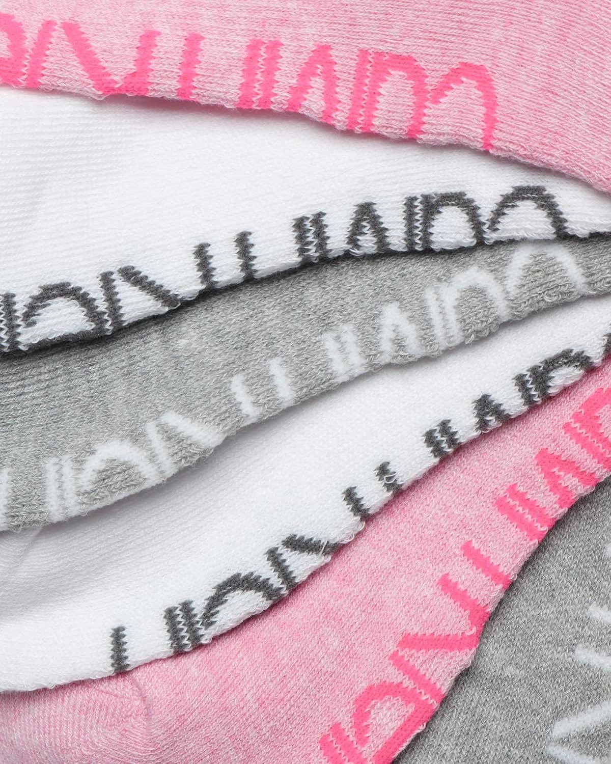 image:imageCalvin Klein Womens No Show Socks 6 Pack Breathable Cotton Blend Athletic Performance Low Cut Running Socks for WomenPink Multi