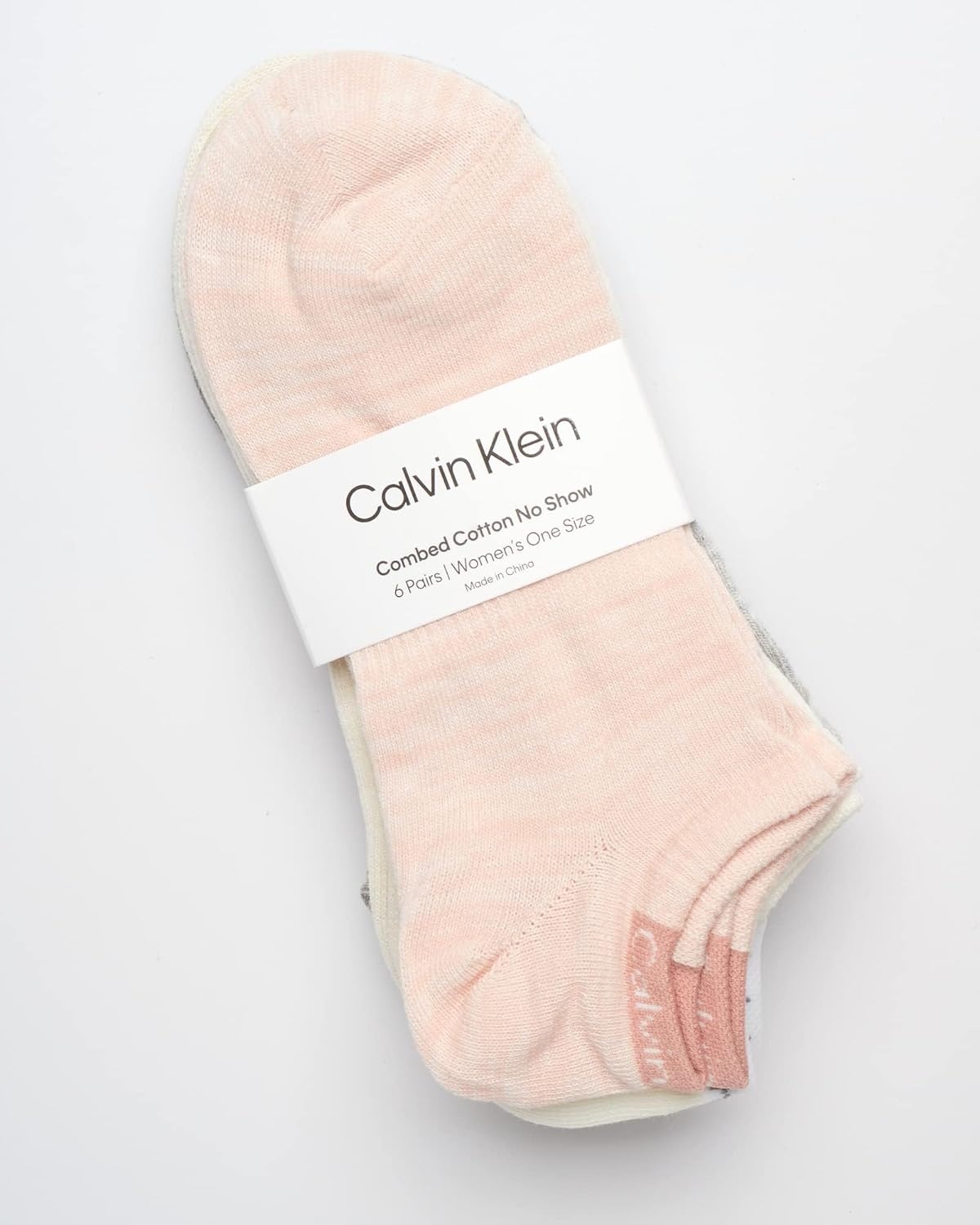 image:imageCalvin Klein Womens No Show Socks 6 Pack Breathable Cotton Blend Athletic Performance Low Cut Running Socks for WomenRose Multi
