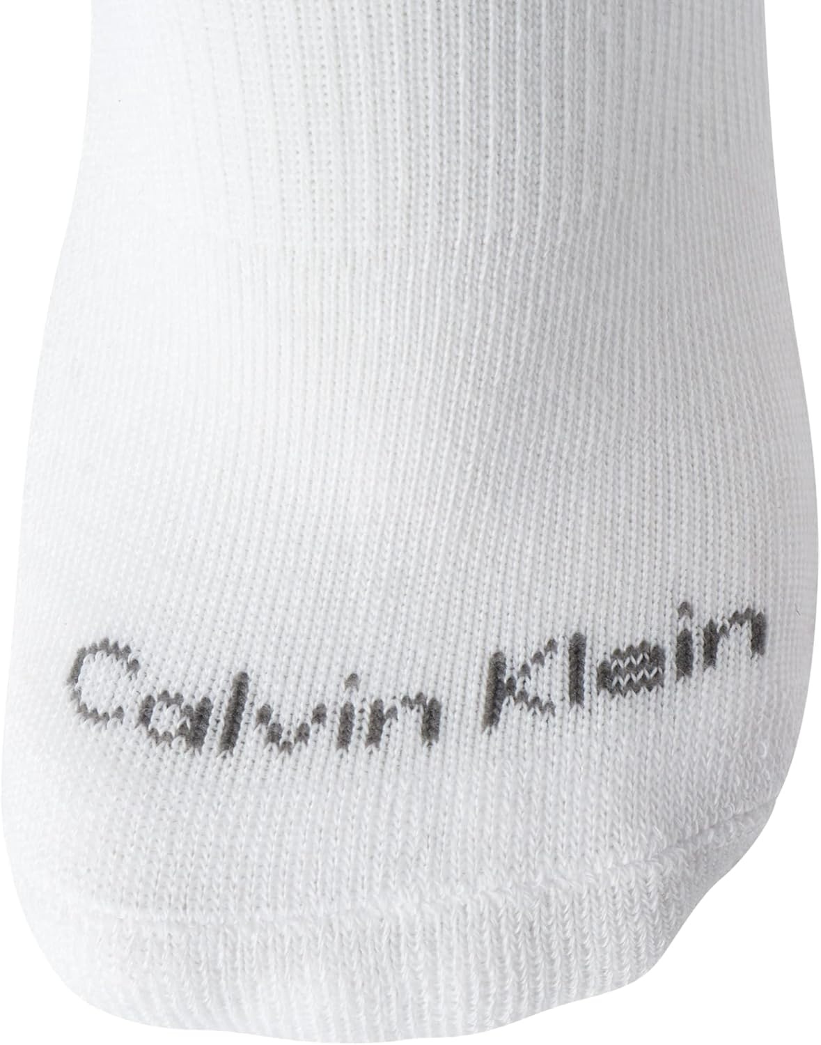 image:imageCalvin Klein Womens No Show Socks 6 Pack Breathable Cotton Blend Athletic Performance Low Cut Running Socks for WomenWhiteGrey Tip