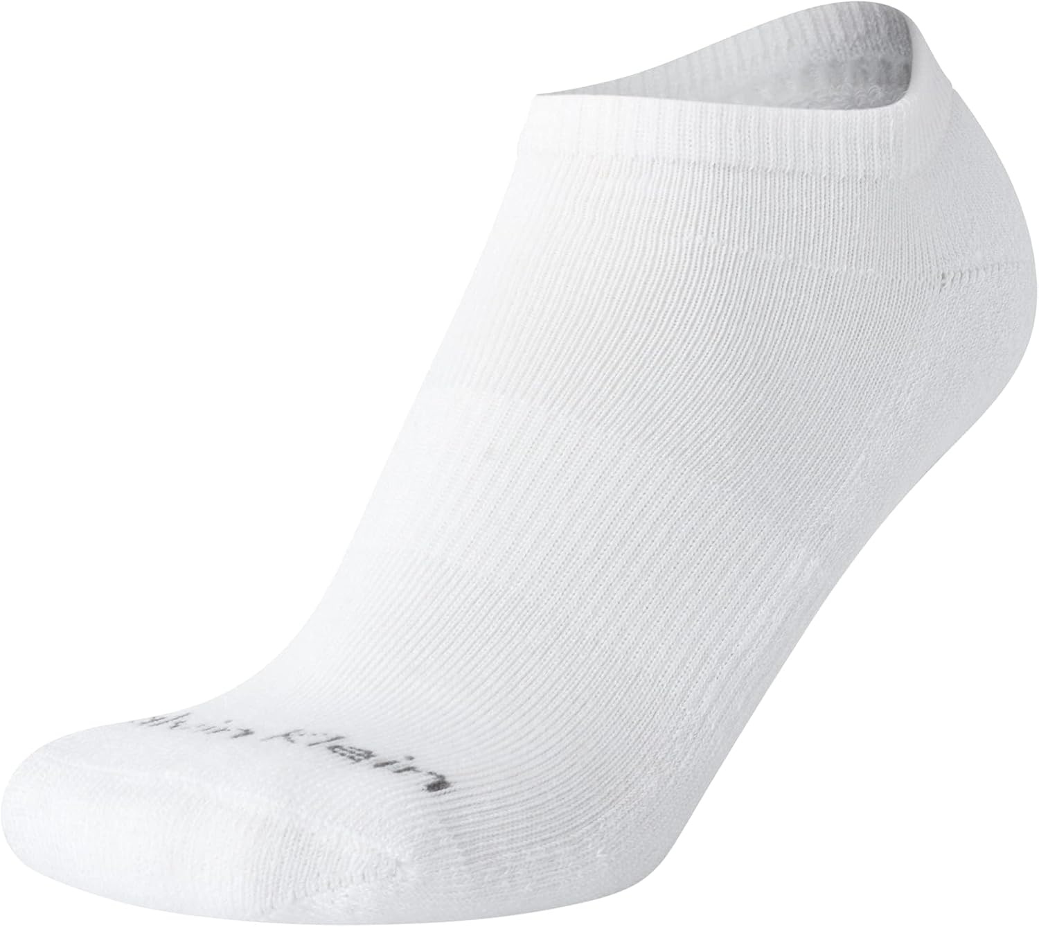 image:imageCalvin Klein Womens No Show Socks 6 Pack Breathable Cotton Blend Athletic Performance Low Cut Running Socks for WomenWhiteGrey Tip