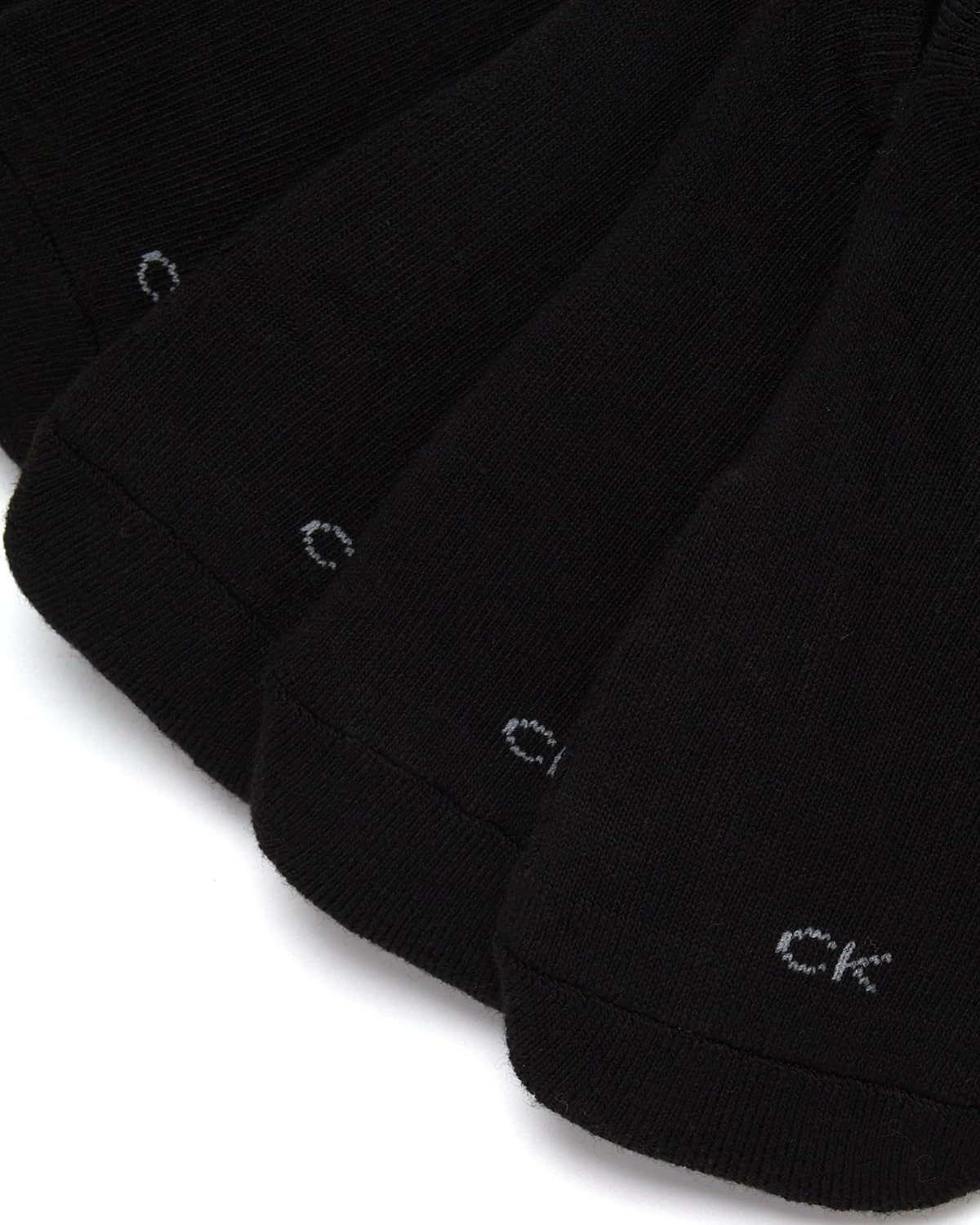 image:imageCalvin Klein Womens No Show Socks 6 Pack Lightweight Cotton Blend Invisible No Slip Sneaker Liners Athletic Socks for WomenAll Black
