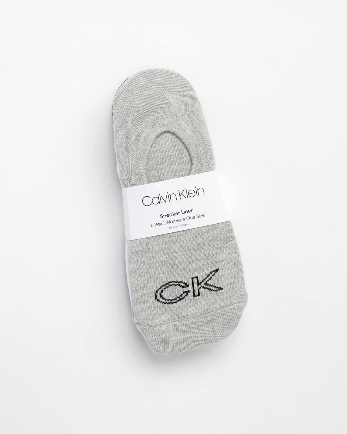 image:imageCalvin Klein Womens No Show Socks 6 Pack Lightweight Cotton Blend Invisible No Slip Sneaker Liners Athletic Socks for WomenGreyWhiteBlack