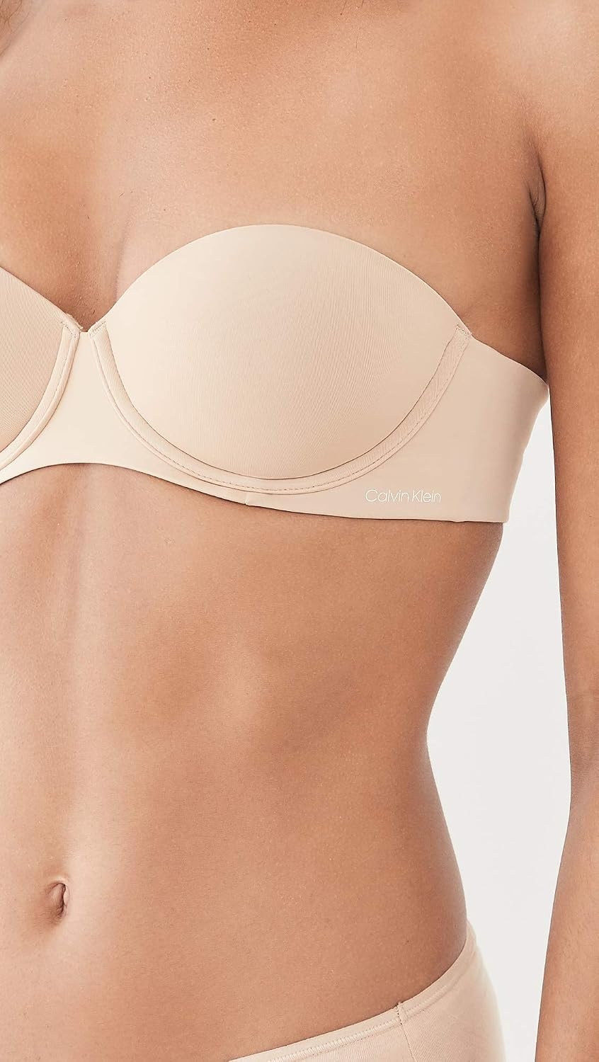 image:imageCalvin Klein Womens Perfectly Fit Strapless Convertible PushUp BraBare