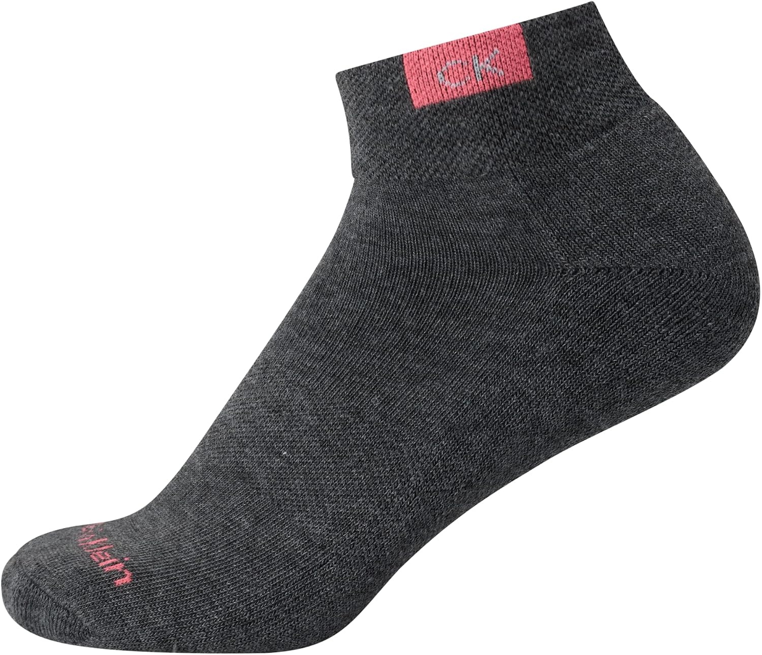 image:imageCalvin Klein Womens Quarter Socks 6 Pack Cushioned Athletic Ankle Socks for Women Womens Sports Socks Size 410BlackGrey