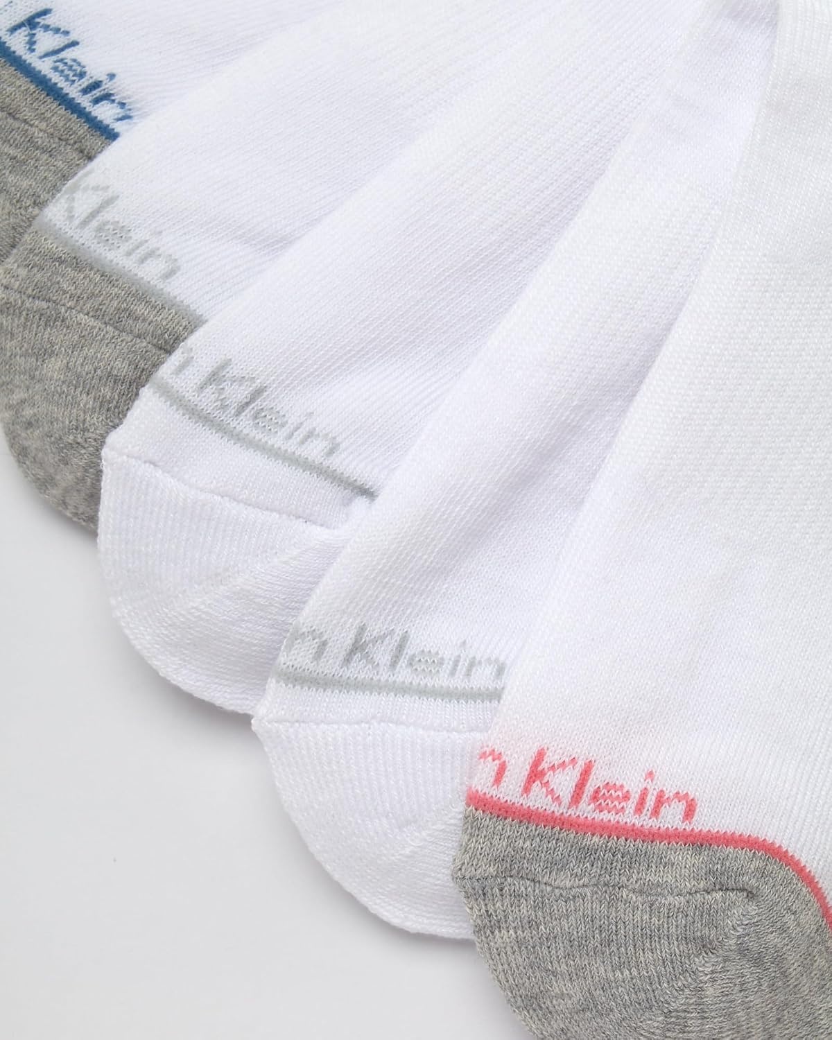 image:imageCalvin Klein Womens Quarter Socks 6 Pack Cushioned Athletic Ankle Socks for Women Womens Sports Socks Size 410White Grey
