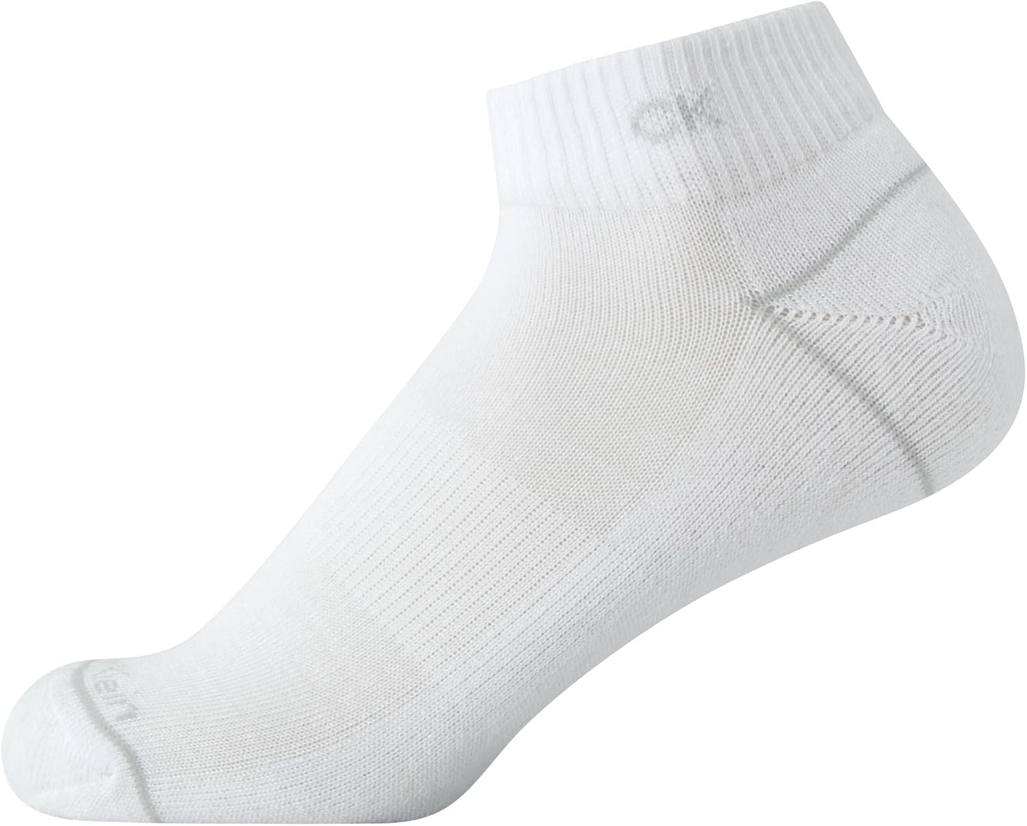 image:imageCalvin Klein Womens Quarter Socks 6 Pack Cushioned Athletic Ankle Socks for Women Womens Sports Socks Size 410White Grey