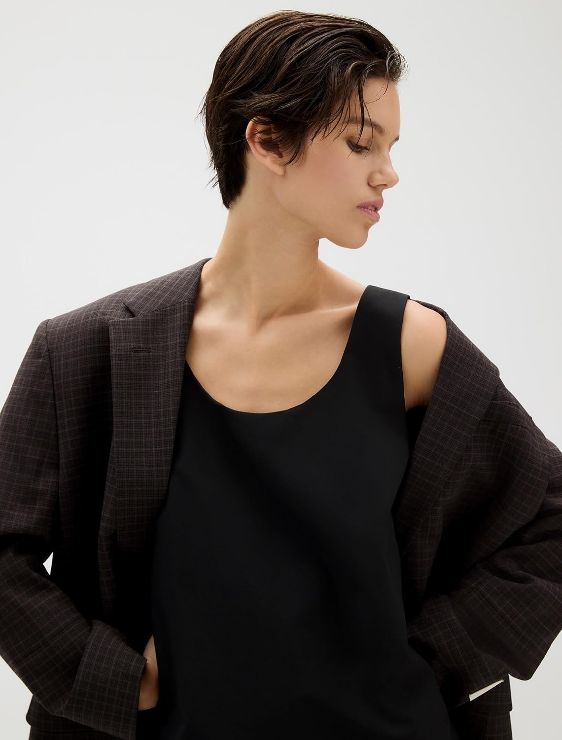 image:imageCalvin Klein Womens Refined Stretch Mini DressBlack