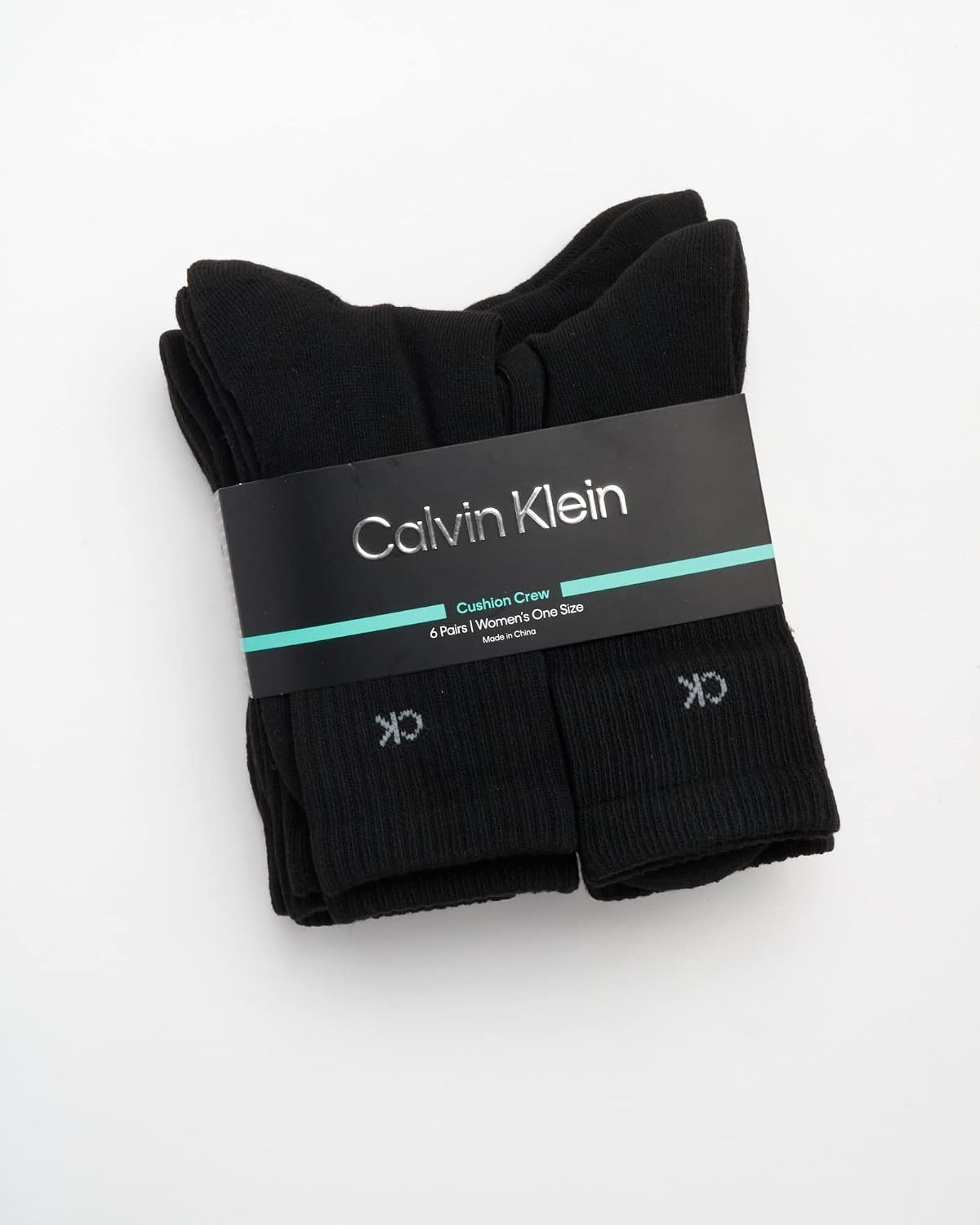 image:imageCalvin Klein Womens Socks Cushion Athletic Crew Socks 6 PackBlack