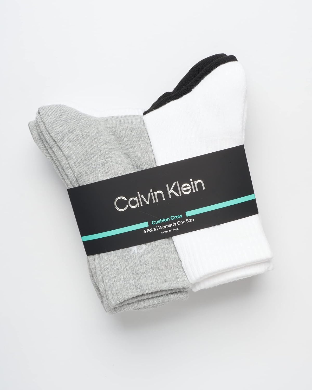 image:imageCalvin Klein Womens Socks Cushion Athletic Crew Socks 6 PackGrey Assorted
