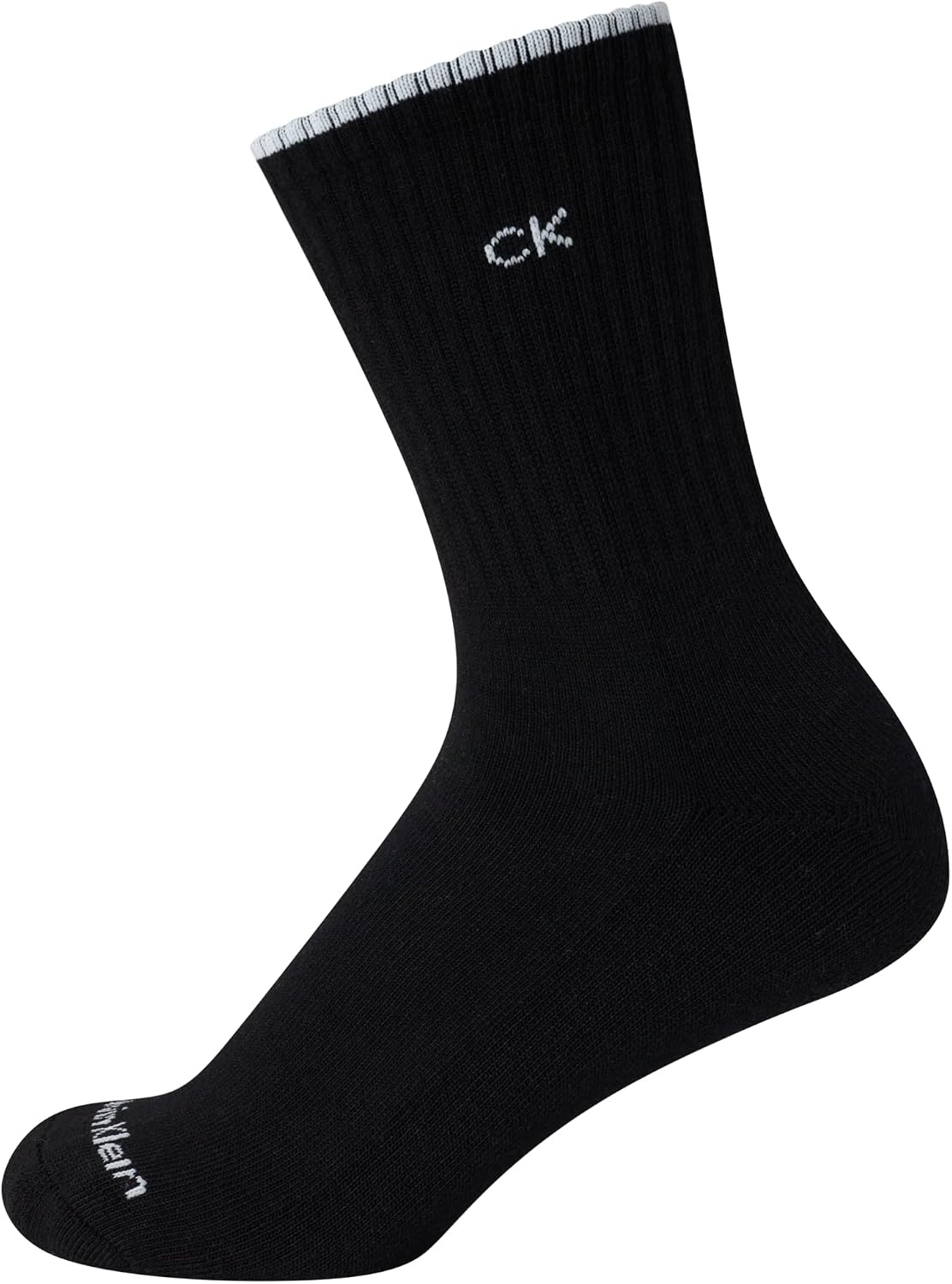 image:imageCalvin Klein Womens Socks Cushion Athletic Crew Socks 6 PackPure Black