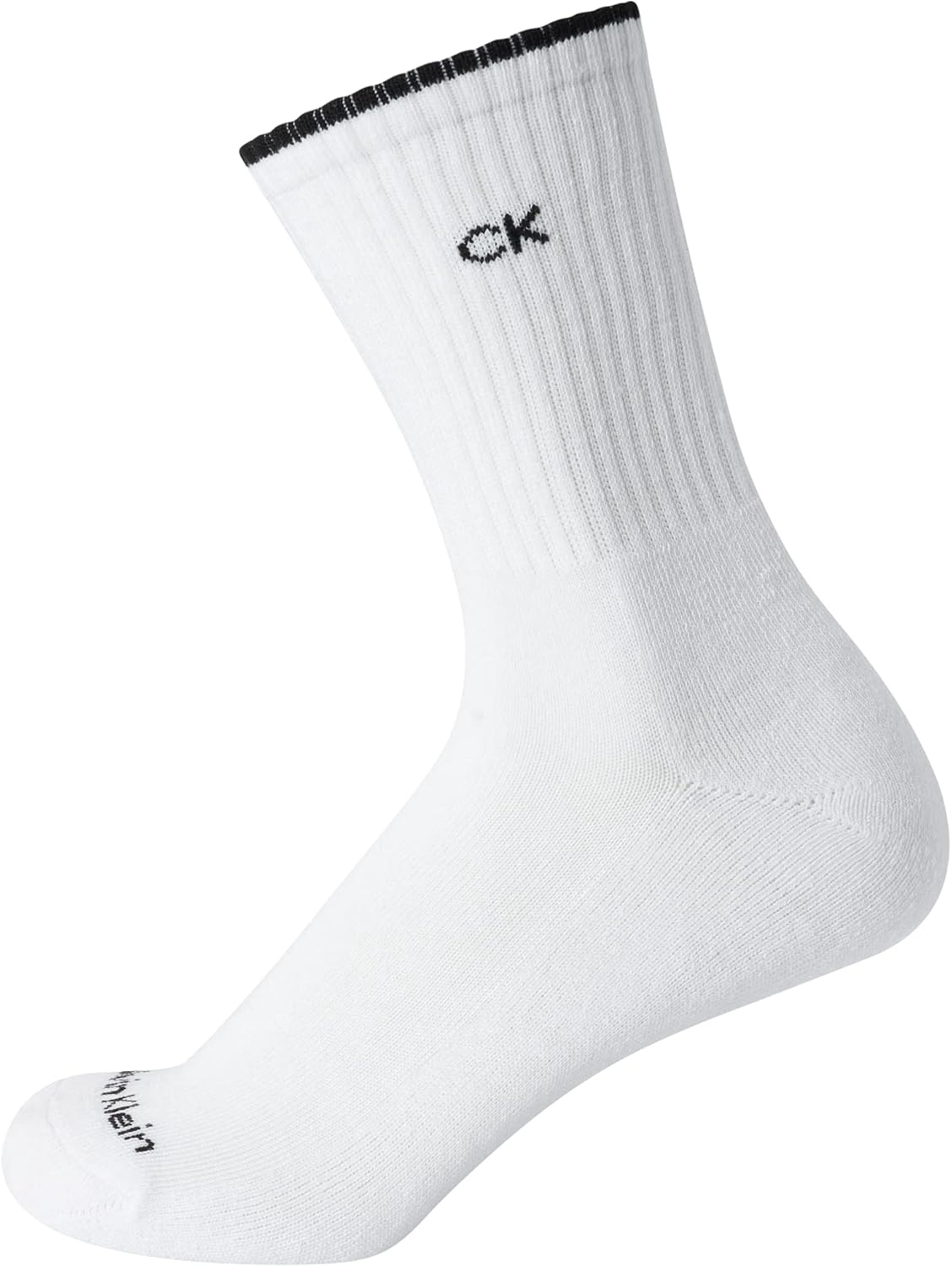 image:imageCalvin Klein Womens Socks Cushion Athletic Crew Socks 6 PackPure White