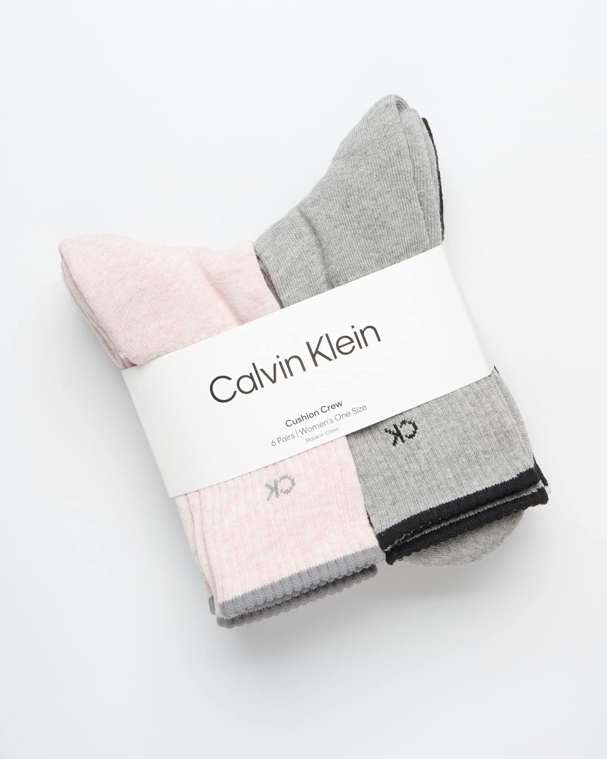 image:imageCalvin Klein Womens Socks Cushion Athletic Crew Socks 6 PackRose Heather Assorted