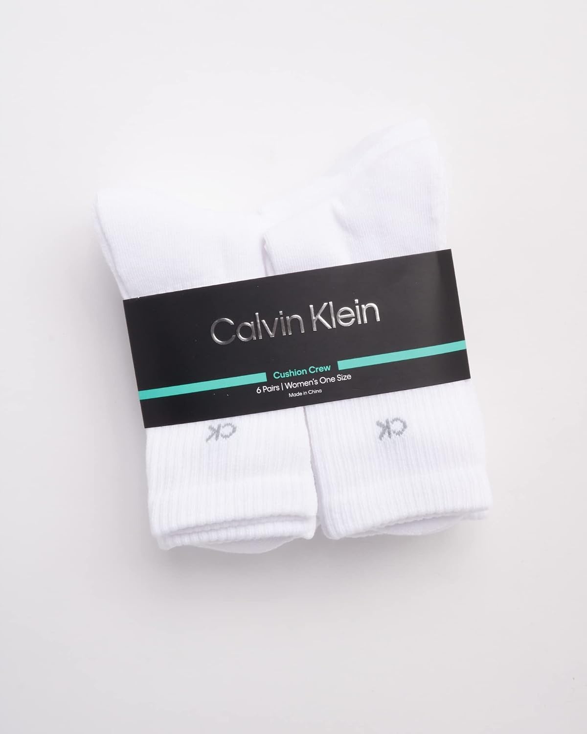 image:imageCalvin Klein Womens Socks Cushion Athletic Crew Socks 6 PackWhite