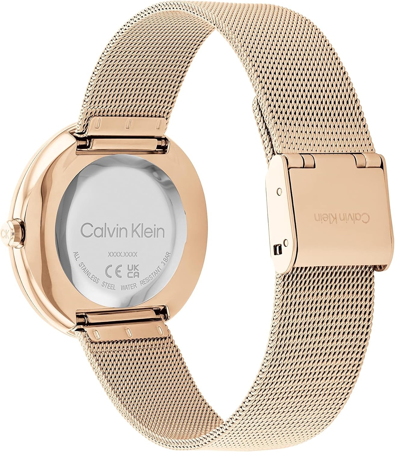 image:imageCalvin Klein Womens Twisted Bezel 34mm 2H Quartz Watch Stainless Steel Bracelet Water Resistance 30 Meters Minimalistic Style Premium Fashion Gift for HerRose Gold