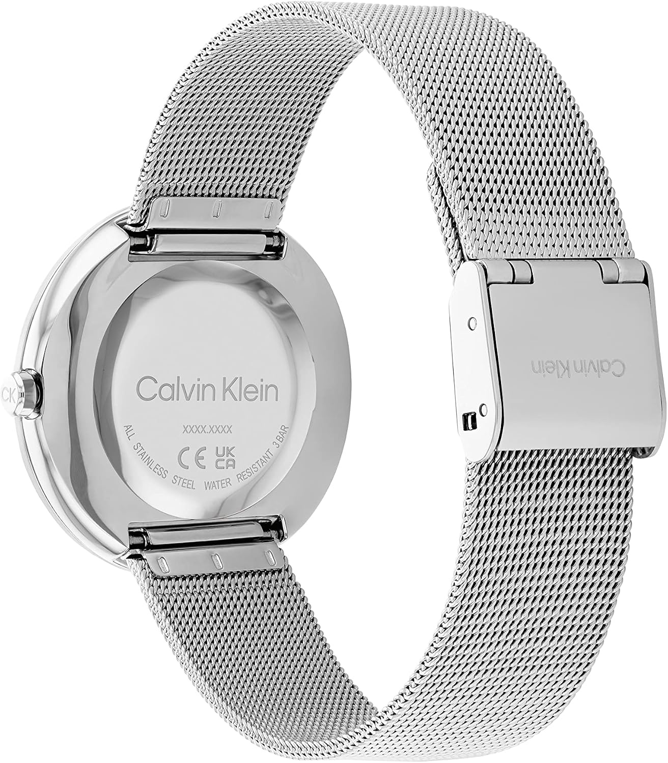 image:imageCalvin Klein Womens Twisted Bezel 34mm 2H Quartz Watch Stainless Steel Bracelet Water Resistance 30 Meters Minimalistic Style Premium Fashion Gift for HerSilver