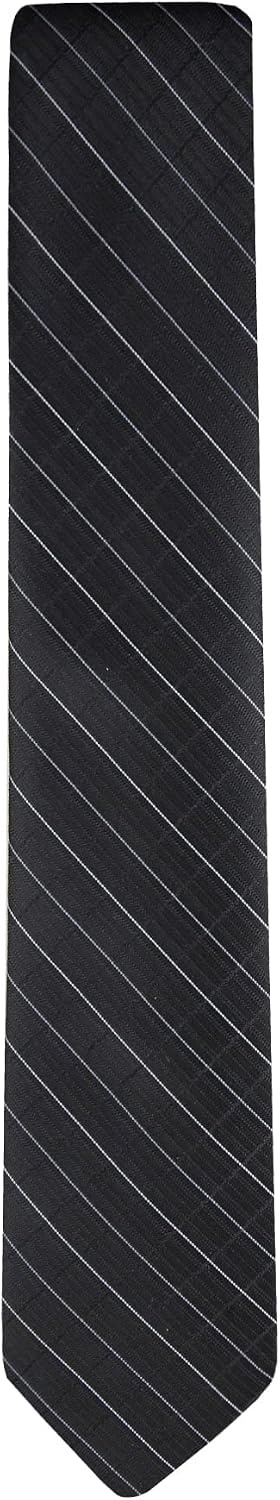 image:imageCalvin Klein boys Solid and Pattern Ties Big BoysBlack Grid
