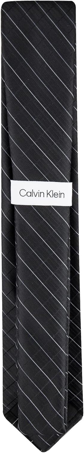 image:imageCalvin Klein boys Solid and Pattern Ties Big BoysBlack Grid