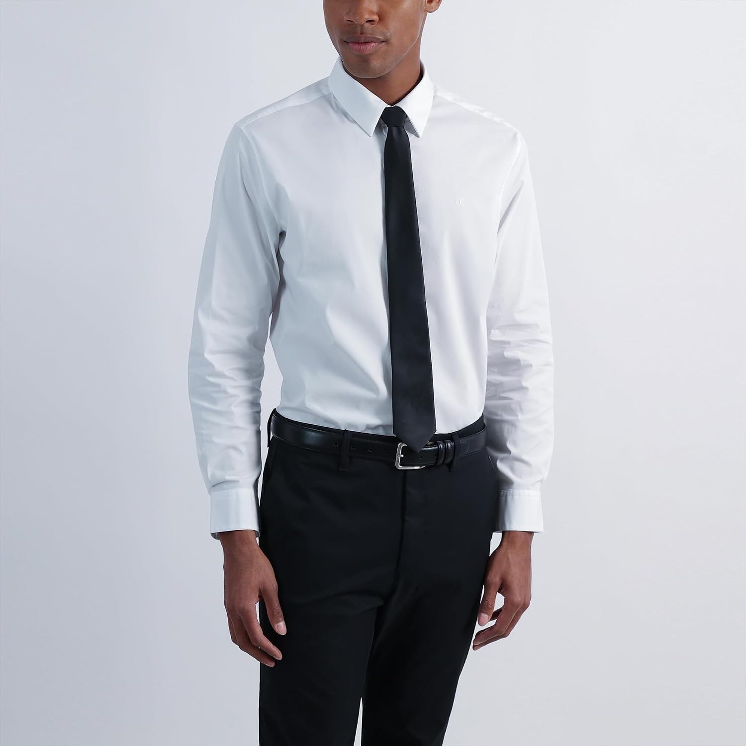 image:imageCalvin Klein boys Solid and Pattern Ties Big BoysBlack Solid
